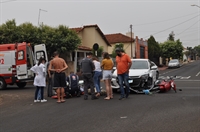 Vítima foi socorrida por uma unidade do Samu (Foto: A Cidade)