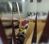 Motorista embriagada invadiu uma casa em Jales (SP), no sábado (19). (Foto: Arquivo Pessoal)