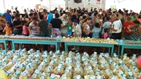 As famílias foram cadastradas antecipadamente, conforme a necessidade de cada uma
