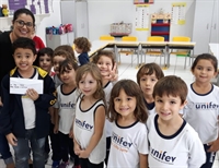 s alunos foram mais a fundo na história da comunicação e aprenderam sobre a carta (Foto: Divulgação/Unifev)