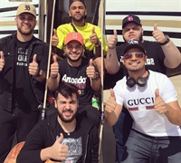 Daniel Alves participa de show de dupla sertaneja em São José do Rio Preto (Foto: Divulgação)