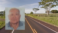 O senhor Mamoro Takayama, de 76 anos, morreu no local após colidir contra um caminhão bitrem e um Ford/Fiesta (Foto: Arquivo Pessoal)