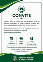Álvares Florence realiza entrega oficial de veículos destinados ao município