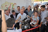 O governador Geraldo Alckmin falou sobre os valores dos repasses para a Santa Casa (Foto: Divulgação/Prefeitura de Votuporanga)