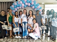 Arlete Mendes esteve no município, durante Semana do Bebê, e falou sobre os preparos para a gravidez (Foto: Divulgação/Santa Casa)