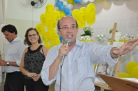 Durante reunião com os servidores, o prefeito João Dado falou sobre diversos assuntos da administração pública (Foto: Divulgação/Prefeitura de Votuporanga)