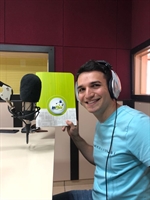Caio Henrique, o responsável pela rede de Votuporanga, durante entrevista para a Cidade FM (Foto: A Cidade)