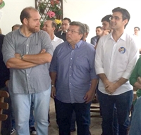 Renatão ao lado de Carlão Pignatari e Rodrigo Garcia (Foto: Divulgação)