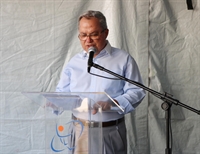 O discurso foi feito durante a entrega do consultório médico na Associação Beneficente Irmão Mariano Dias (Divulgação/Unifev)