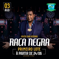 O show da banda RAÇA NEGRA que acontece dia 03 de Agosto no Assary Clube de Campo (Foto: Divulgação)