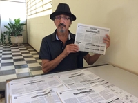 A coluna Conto do Conto do escrito Tony Rocha completou nesta semana dois anos de existência no jornal A Cidade e hoje chega a 100 textos publicados (Foto: Aline Ruiz/A Cidade)