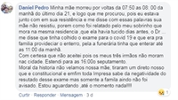 Familiares ficaram revoltados e reclamaram da situação na internet (Foto: Reprodução/Facebook)