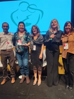 Alexandre Gonçalves, Cintia Fabiana Rosseto, Rosa Alencar, dra. Carmen Silvia Bruniera Domingues e Luciana Mara da Silva  (Foto: Divulgação)