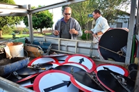 A Secretaria informa ainda que executa outras ações na região como sinalização de faixas de pedestres e estacionamento de motos (Foto: Divulgação/Prefeitura de Votuporanga)
