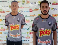 Alisson José da Silva, 20 anos, e Luis Guilherme Campos Silva, 23 anos, são os novos reforços da Votuporanguense (Foto: Rafael Nascimento/CAV)