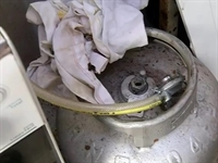 Homem cortou mangueira de botijão de gás e incendiou a cozinha (Foto: Reprodução/TV TEM)