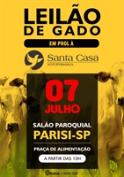 O Leilão terá início a partir das 10h, reunindo os municípios de toda a região (Foto: Santa Casa de Votuporanga)