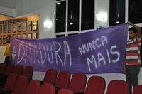 A Frente pela Democracia realizou um ato no último sábado, às 16h, no Parque da Cultura (Foto: Daniel Castro/A Cidade)