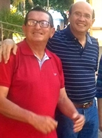 O sempre sorridente Curti ao lado do prefeito João Dado (Foto: Reprodução)