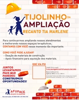 Recanto Tia Marlene lança campanha para ampliar espaço e pede apoio da população