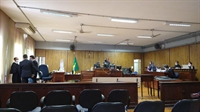 Os acusados foram julgados hoje pelo Tribunal do Júri de Rio Preto que os condenou a pena somada de 48 anos de prisão por homicídio triplamente qualificado (Foto: Madelyne Boer)