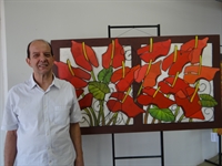 A exposição do artista plástico, José Luiz de Lacerda, vai até o dia 3 de setembro no CIT (Foto: A Cidade)