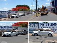 A via está interditada pela Prefeitura e Policia Militar (Foto: Reprodução/Região Noroeste)