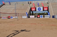 Hoje é o segundo dia de competições no Open Caju Brasil de Beach Tennis, no Centro de Eventos (Foto: Divulgação)