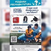 A FUTURA vai sortear três prêmios em 2022 para quem responder ao questionário (Imagem: Divulgação)