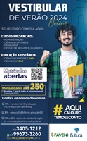 As inscrições podem ser realizadas online, no site da Faculdade: www.faculdadefutura.com.br  (Foto: Divulgação)