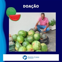 Foram aproximadamente 360 quilos de hortifrútis, sendo 264 quilos de melancia e 95,5 quilos de abóbora (Santa Casa de Votuporanga)