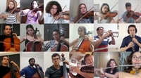 A Camerata Villa Lobos produziu mais um vídeo de forma remota entre os participantes com uma canção de natal  (Foto: Reprodução/Facebook)