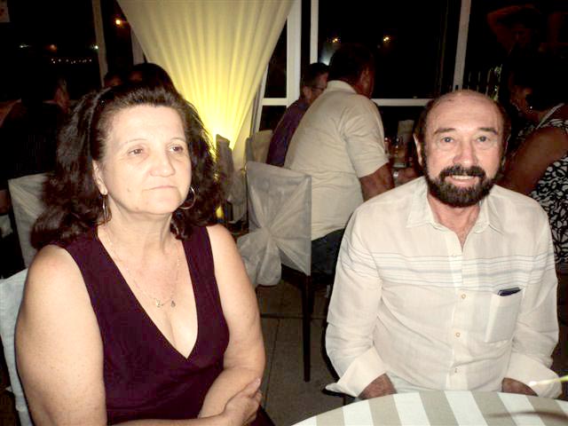 Os associados do Assary, Sonia e Irineu Marton, presentes no jantar dançante promovido pela diretoria do clube
