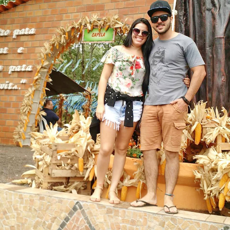 Quem também aproveitou para seguir destino  a Jaci e aproveitar dia de muita ato voluntário e saboroso, foi o jovem casal Alex Oliveira & Fram Reis